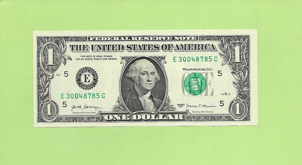 2017 ..UNCIRC $1  E 3004 8785 C  .... 2017  $1  E-C       NICE NOTE          FRN