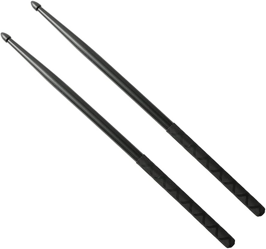 Nylon Drum Sticks for Set 5A Light Durable Plastic Exercise Black