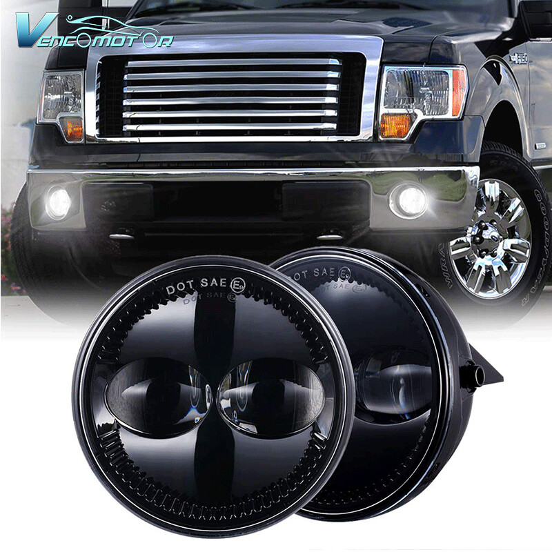 Pair Bumper LED Fog Lights Fit For Ford 2009 2010 2011 2012 2013 2014 F150