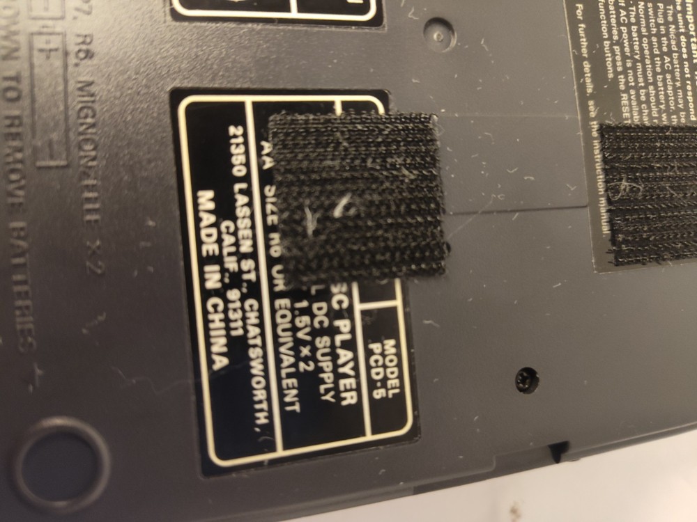 Fisher Opti Trac Compact Disc Player PCD-5 w/Electronic Equalization System Work