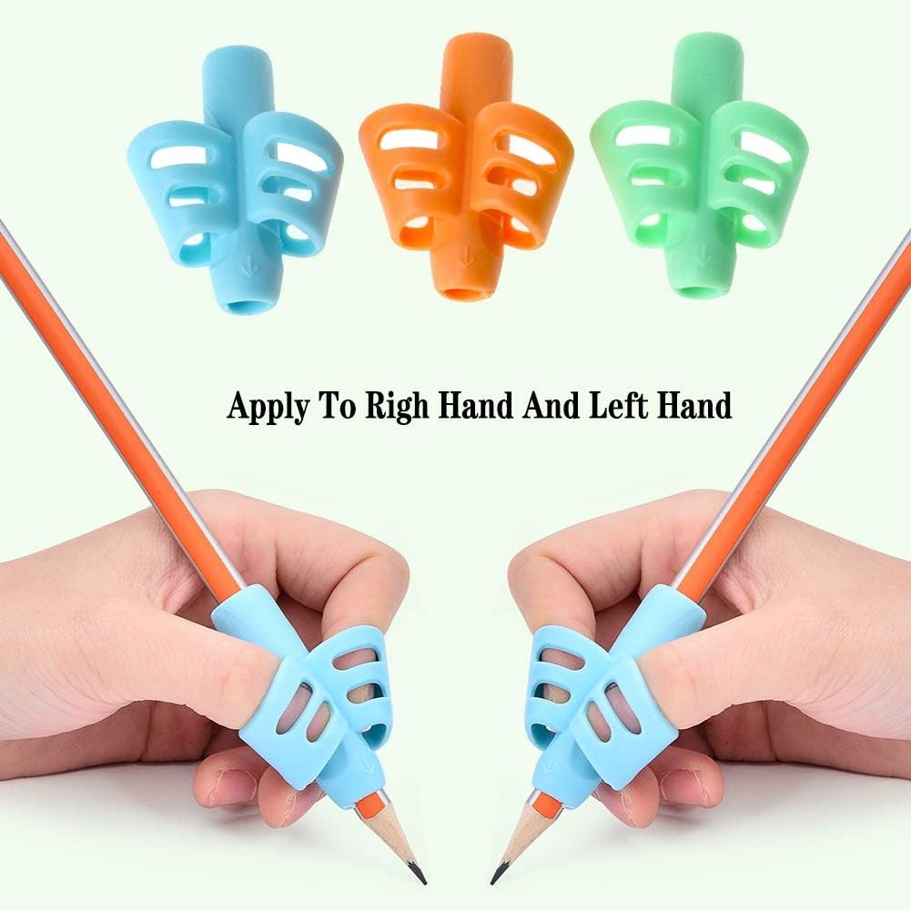 3 Pack Pencil Grips for Kids Handwriting, Pencil Gripper Pencil Holder for Toddl