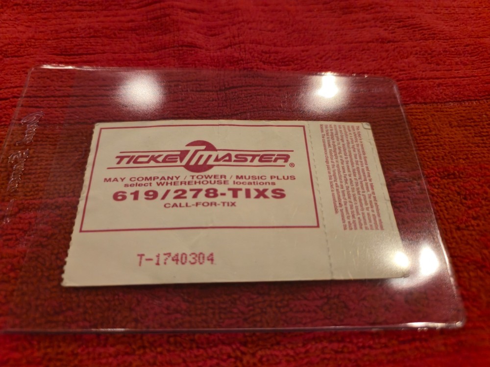 VINTAGE CONCERT TICKET STUB FOR OZZY OSBOURNE JUN 16 1992 SAN DIEGO SPORTS ARENA