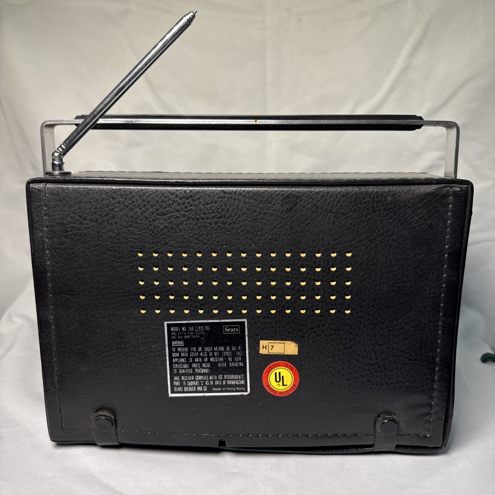 Vintage Sears Solid State AM-FM Radio Model #266 22491 700 *Works*