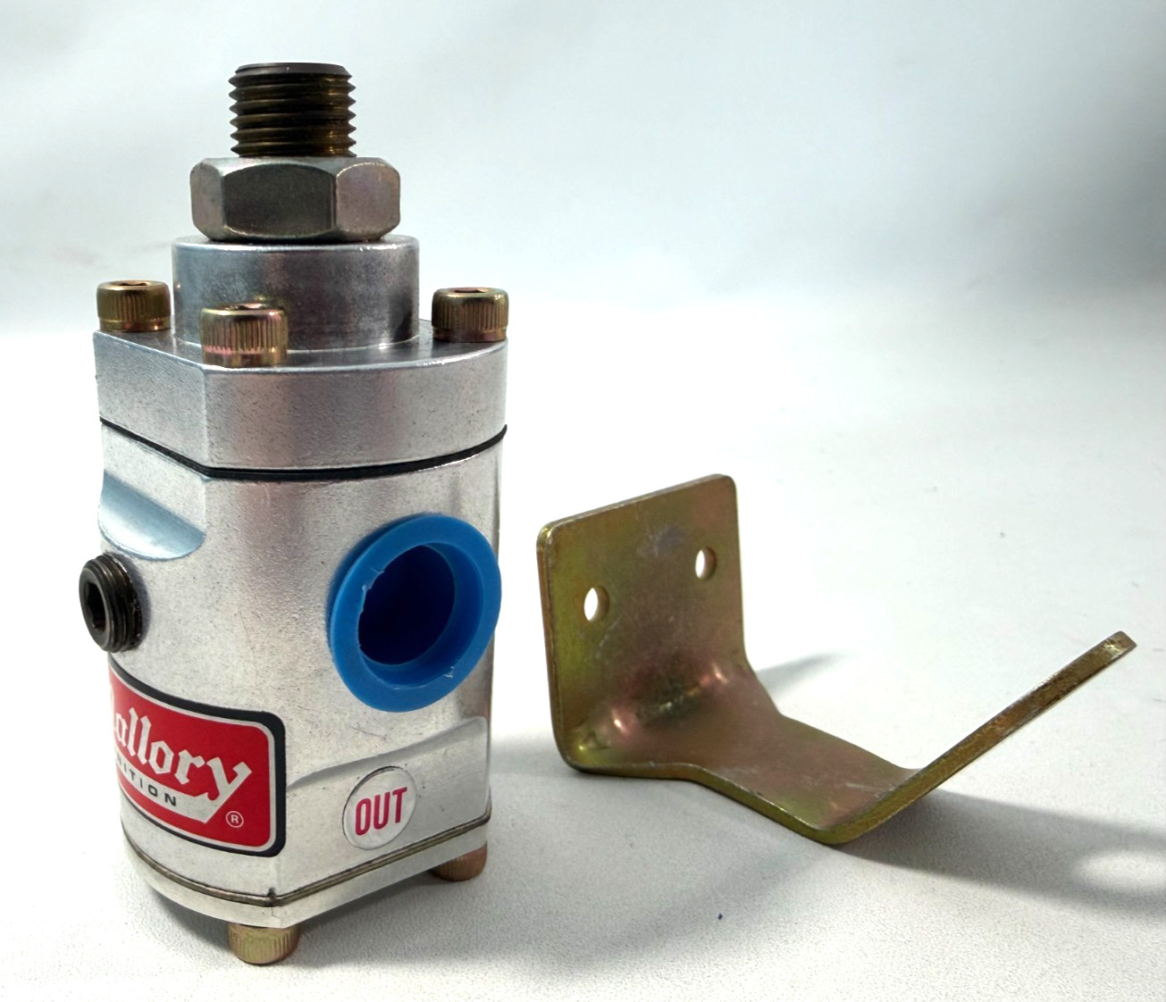 Mallory 4207 Adjustable Fuel Pressure Regulator 3/8" NPT Threads NOS w/ Bracket