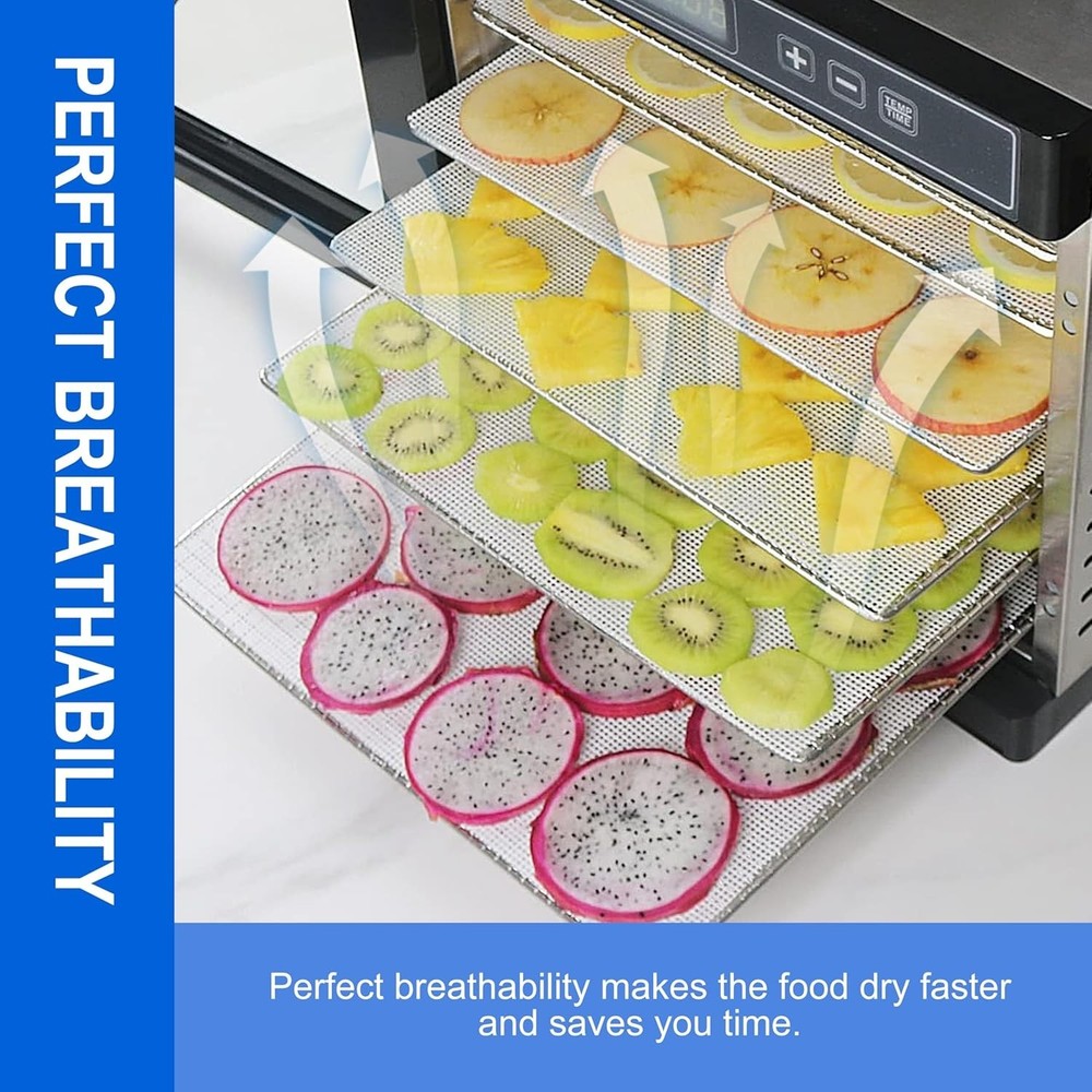 Versatile Silicone Dehydrator Sheets - 5 Pack Compatible with Excalibur Models