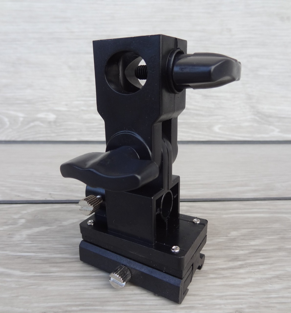 Adjustable Light Stand Adapter w/ Umbrella Holder Versatile Flash Light Bracket