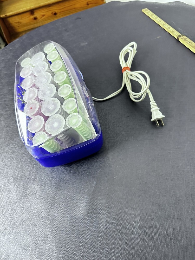 Conair Multi-Sized Easy Start 20 Hot Rollers 17 Pins HS15R Tested Working