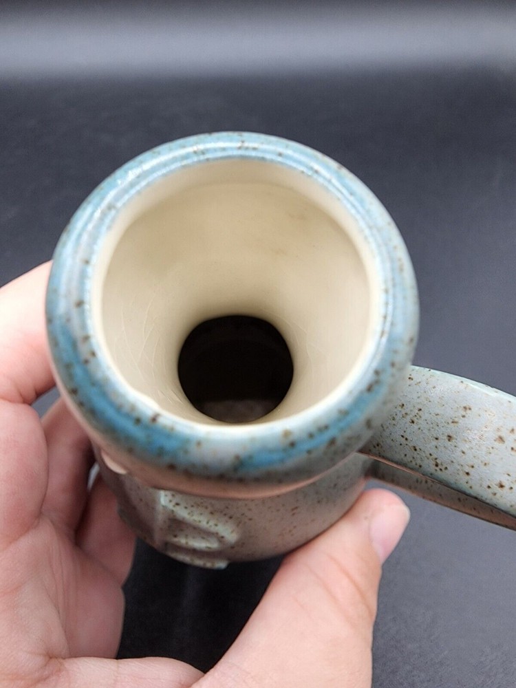 Small Religious bud vase With Handle