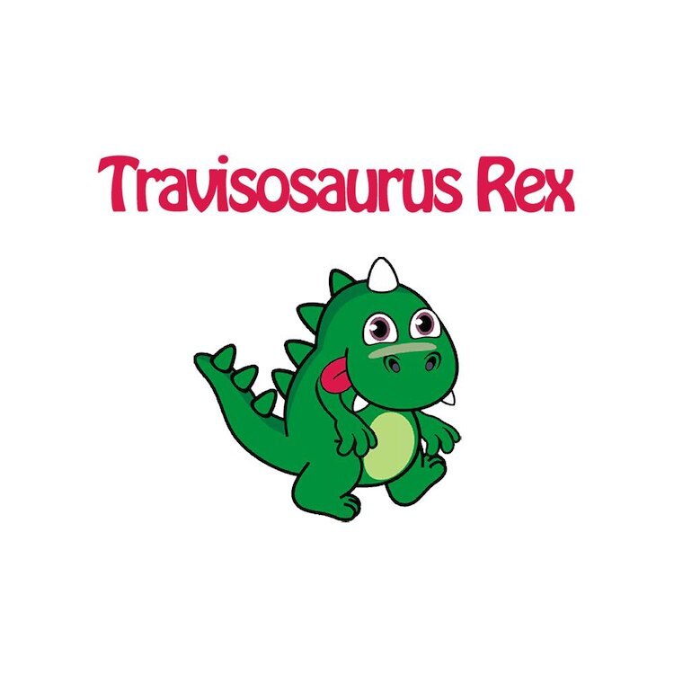 CafePress Travisosaurus Rex 10" Wall Clock (225940985)