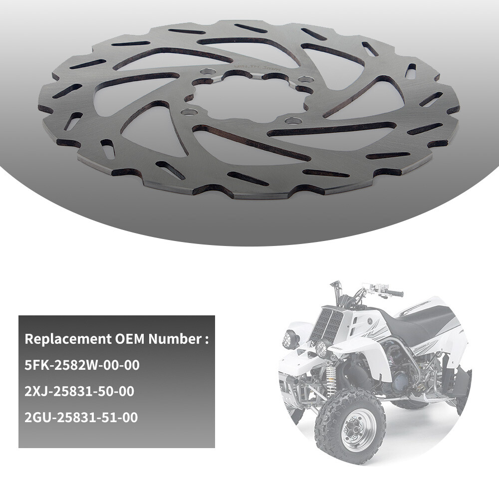 Front Rear Brake Discs Rotors Pads For Yamaha Raptor 660R YFM660R 2001 2002-2005