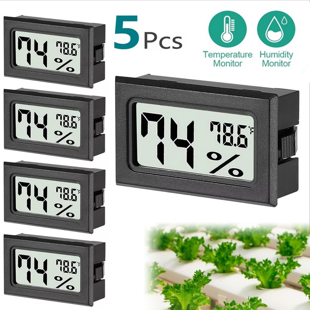5PCS Mini Digital LCD Thermometer Hygrometer Indoor Temperature Humidity Meter