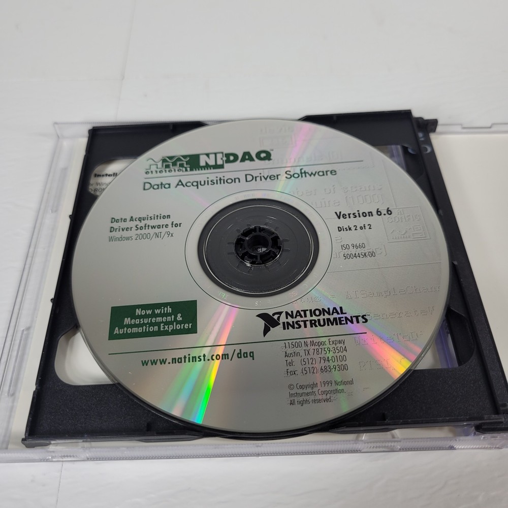 NI-DAQ Data Acquisition Driver Software Disks 1 and 2 for Windows 2000/NT/9x