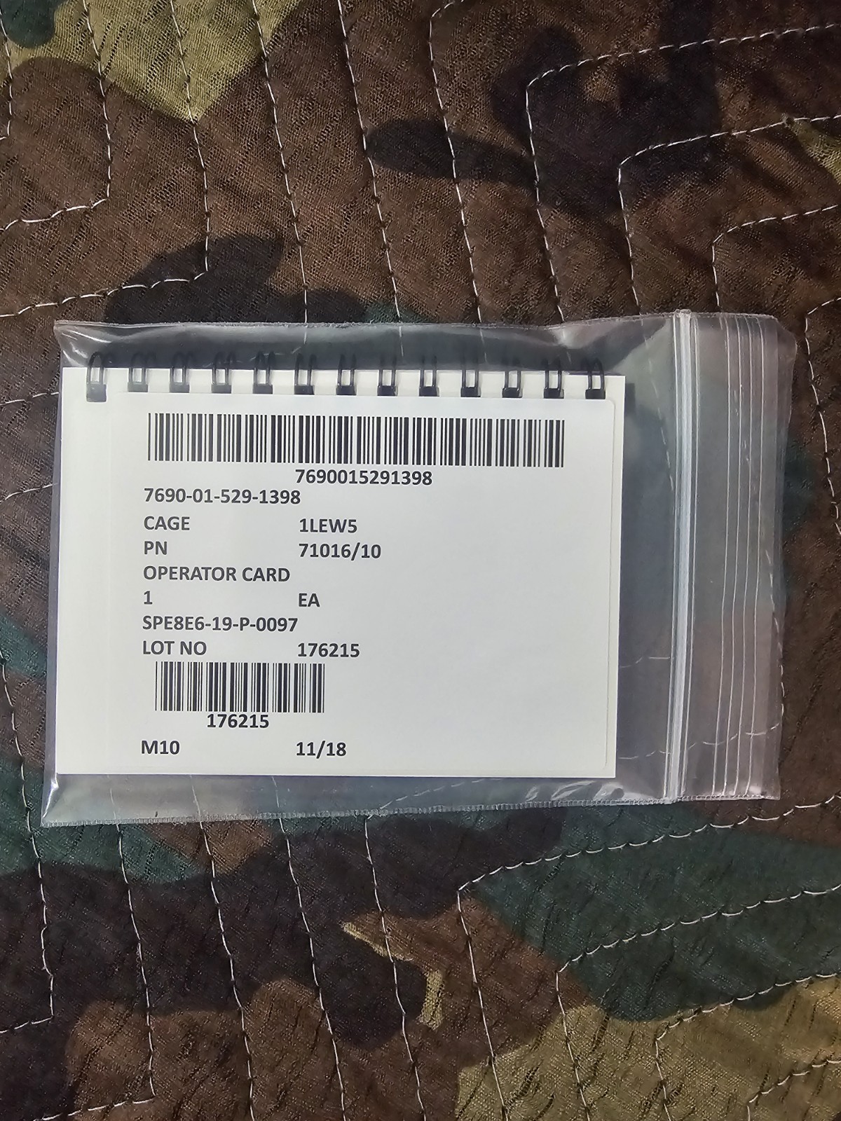 New! (2) M50/M51 OPERATOR CARDS