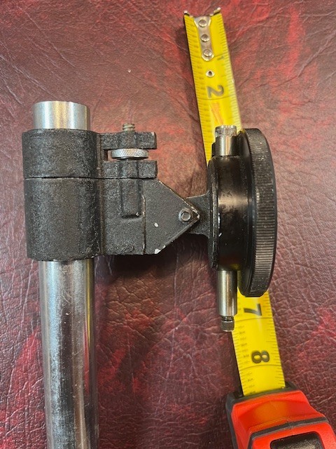 Tumico Dial Indicator: .001", with vertical adjustable mount