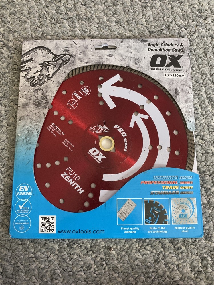 NEW OX Tools 10”Universal Superfast Diamond Blade |