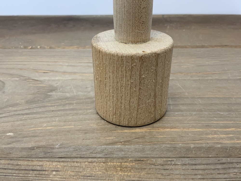 Vintage Solid Wood Pusher Mallet Long Handle 10.5” Excellent