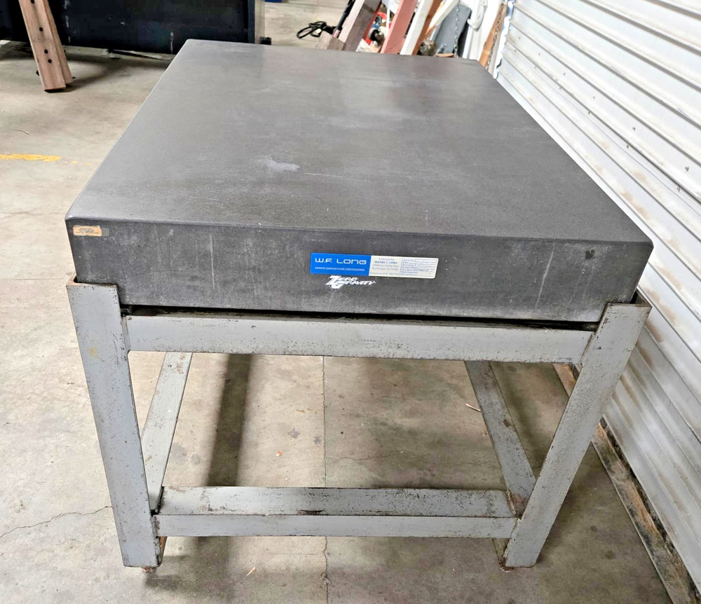 Zero Gravity PRECISION Granite Table Surface Inspection Plate 48" x 36" x 6"