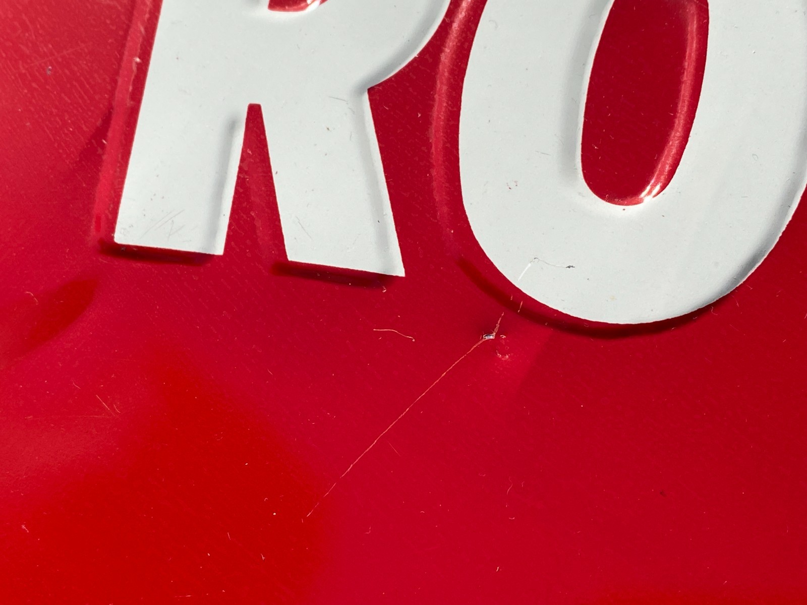 Vintage Drink Royal Crown Cola Embossed Tin Litho Sign Bottle Donaldson SST Soda