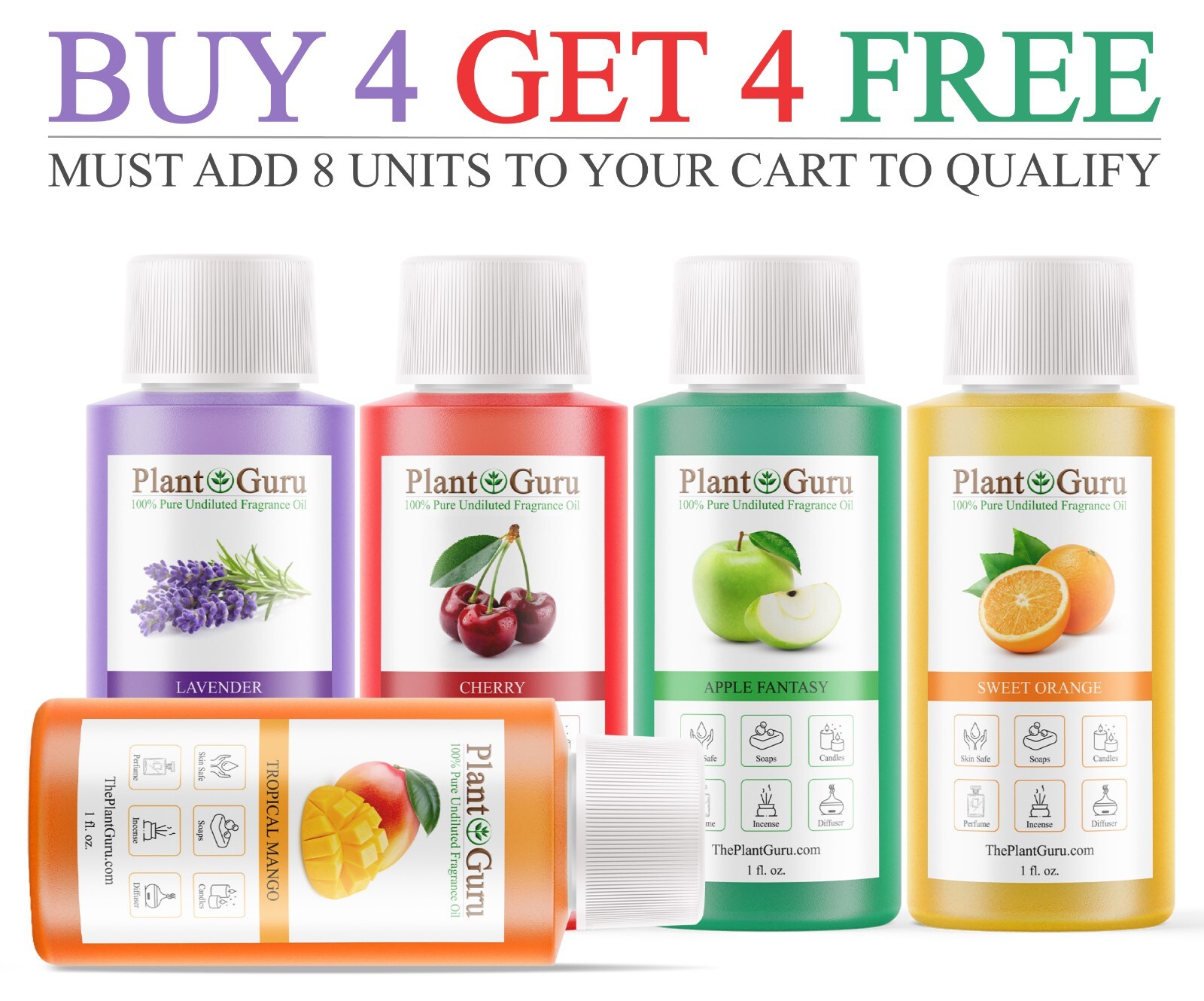 Fragrance Oil 1 oz. For Candle Soap Making Burner Incense Create Scented Set Lot