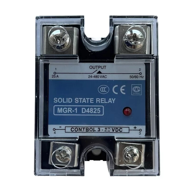 New For MGR-1 D4825 25A 3-32VDC 24-480VAC Single Phase Solid State Relay 1PC