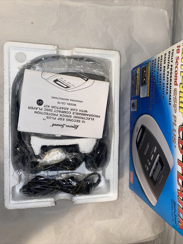 Lenoxx Sound CD-79 Programmable 10 Second ESP Plus Anti-Skip CD Player & Car Kit