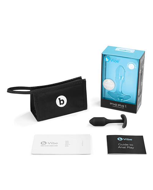 B VIBE SNUG PLUG 1 WEIGHTED ANAL BUTT PLUG
