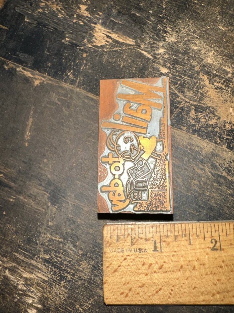 Printing Block “ Mail To-day “ Nice Image!