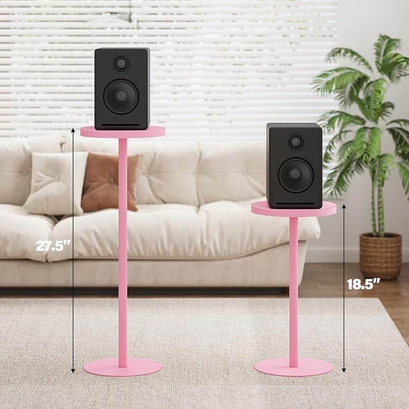 Round Side Table Sturdy Sofa Table Easy Assembly Small Space Accent Table New