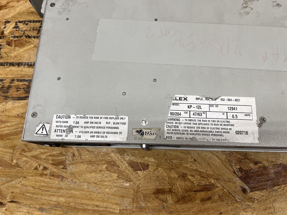 UNTESTED RTS Telex KP-12L 12 Position Key Panel Intercom System