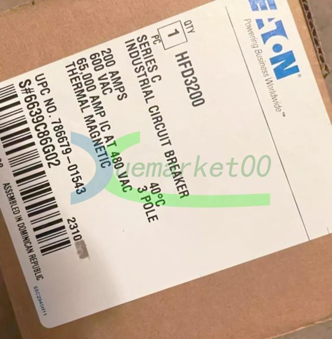 One NEW EATON HFD3200 Circuit Breaker