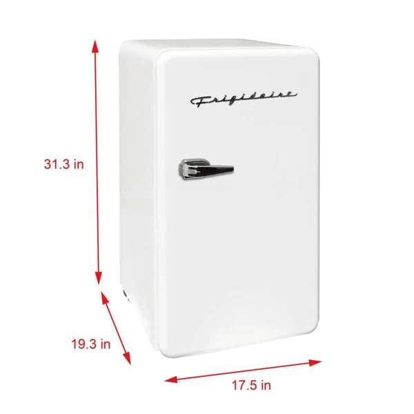 Frigidaire, 3.2 Cu. Ft. Retro Compact Refrigerator, White