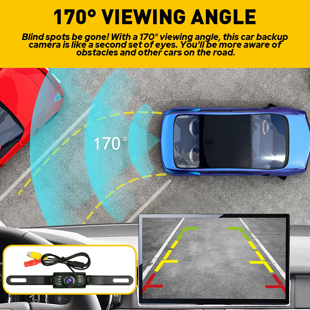 Car Rear View Camera Reverse Backup Camera Night Vision License Plate Waterproof