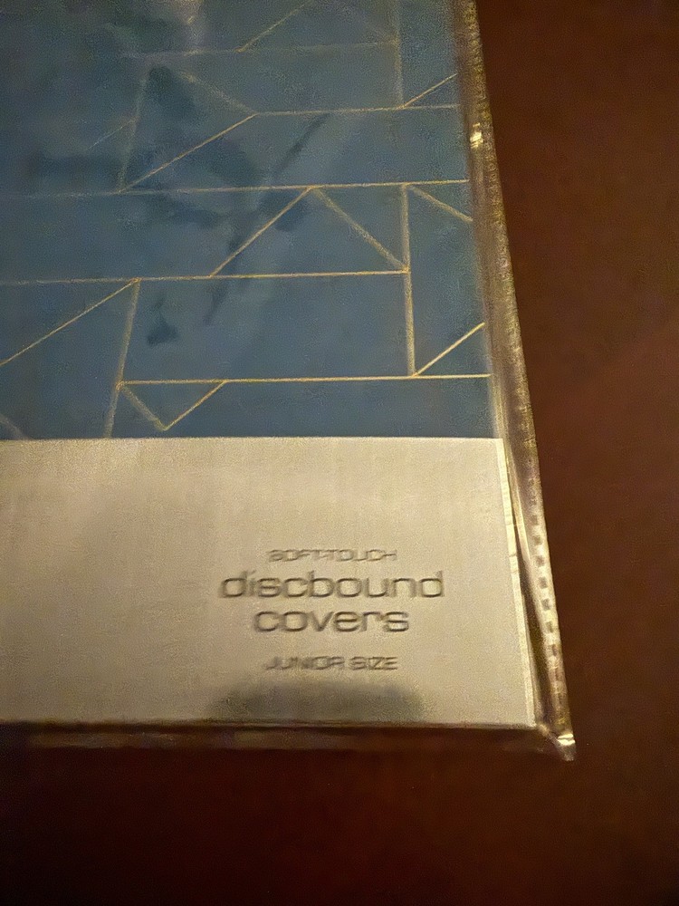 TUL Discbound Notebook Covers, Junior Size, Navy Geo, 2 Covers
