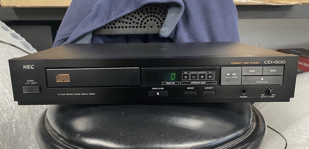 NEC CD-500 CD Player Vintage Circa 1986 Japan Made Fixed/Variable Out