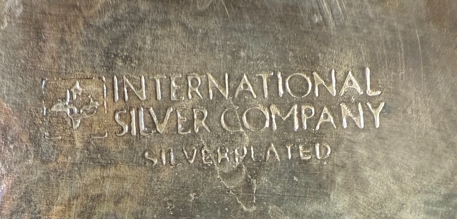 Silver Plated Serving Tray International Silver Co. Rectangular 18" L Vintage