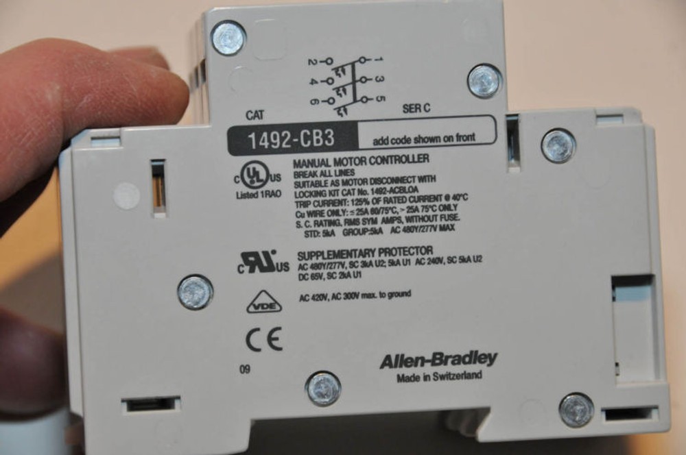 Allen Bradley 1492-CB3F060 Motor Controller $20