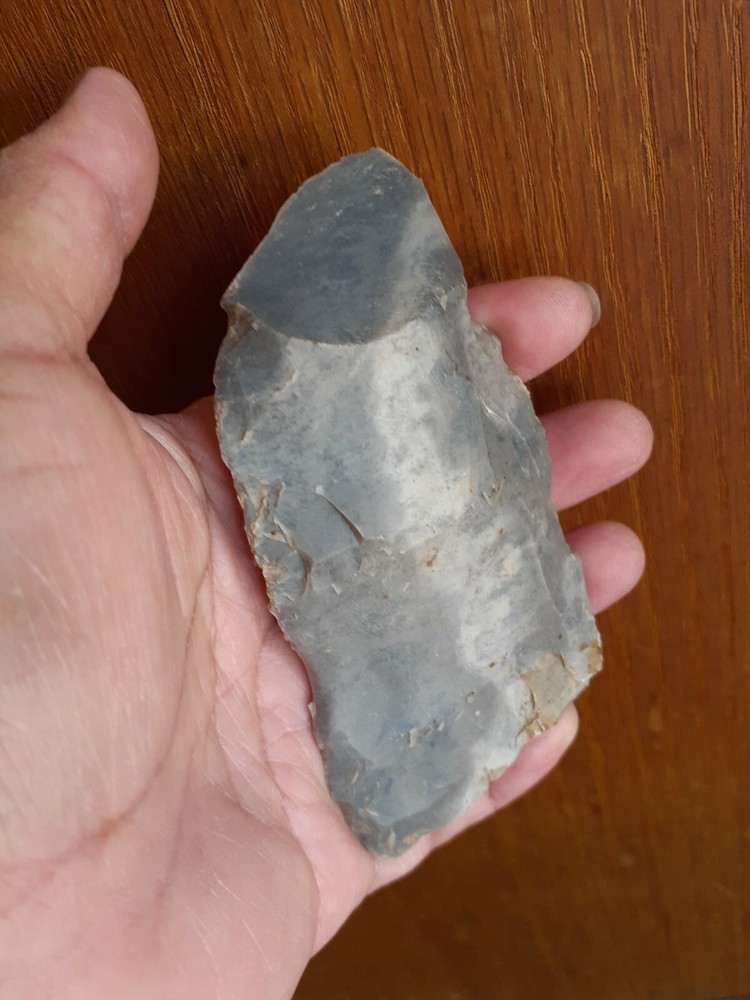 3.75" Native American Indian Sharp Flint Broken Flint Knife #B41