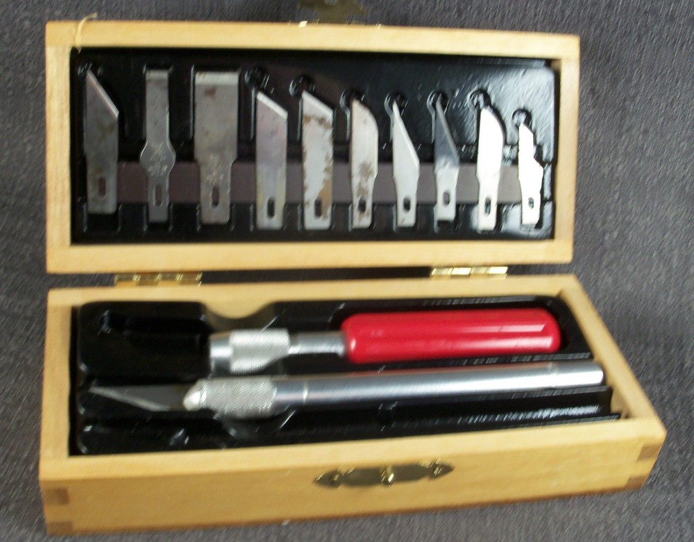 Heathkit Xacto Knife Set Hobby Tools Modeling ~ Heathkit Dovetailed Box