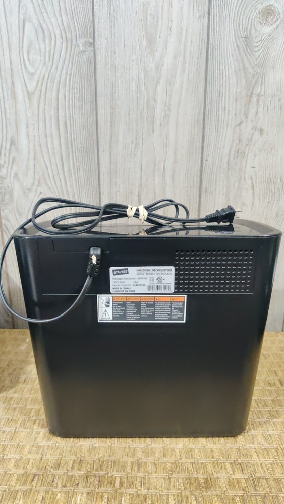 Staples Mailmate M7 Shredder Model SPL-TXC12M7A Card/CD/Document Shredder Tested
