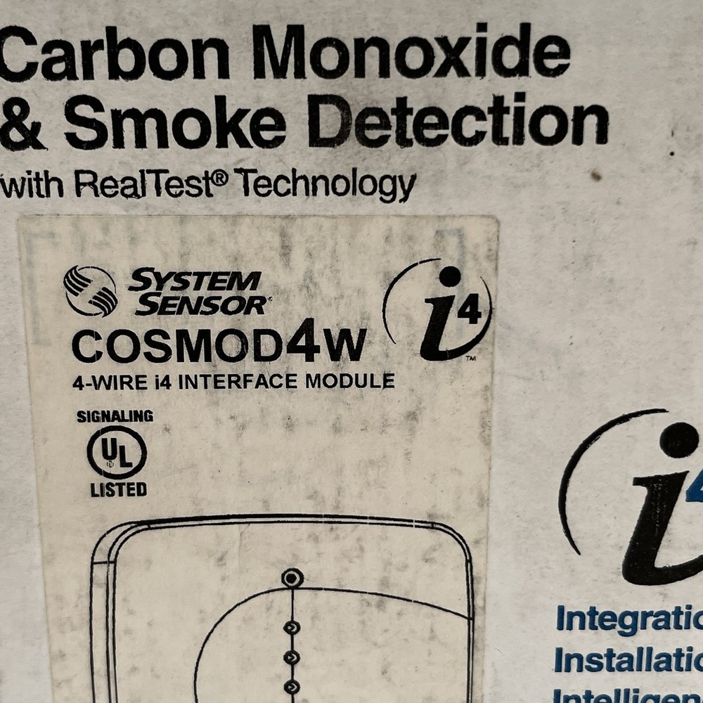 NEW!! System Sensor 4-wire Smoke CO Detector Interface Module - COSMOD4W
