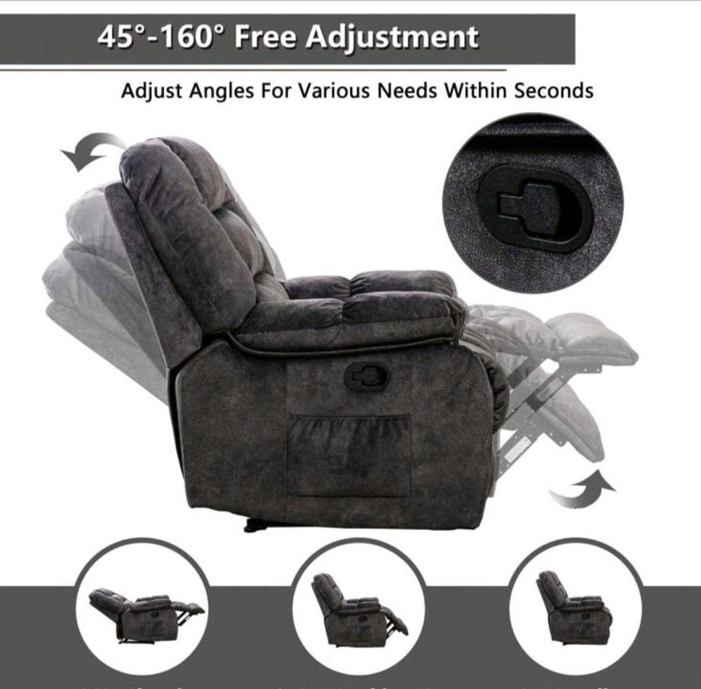 1-Piece Manual Body Massage With Heating Function Sofa Chair Comfortable Elderly