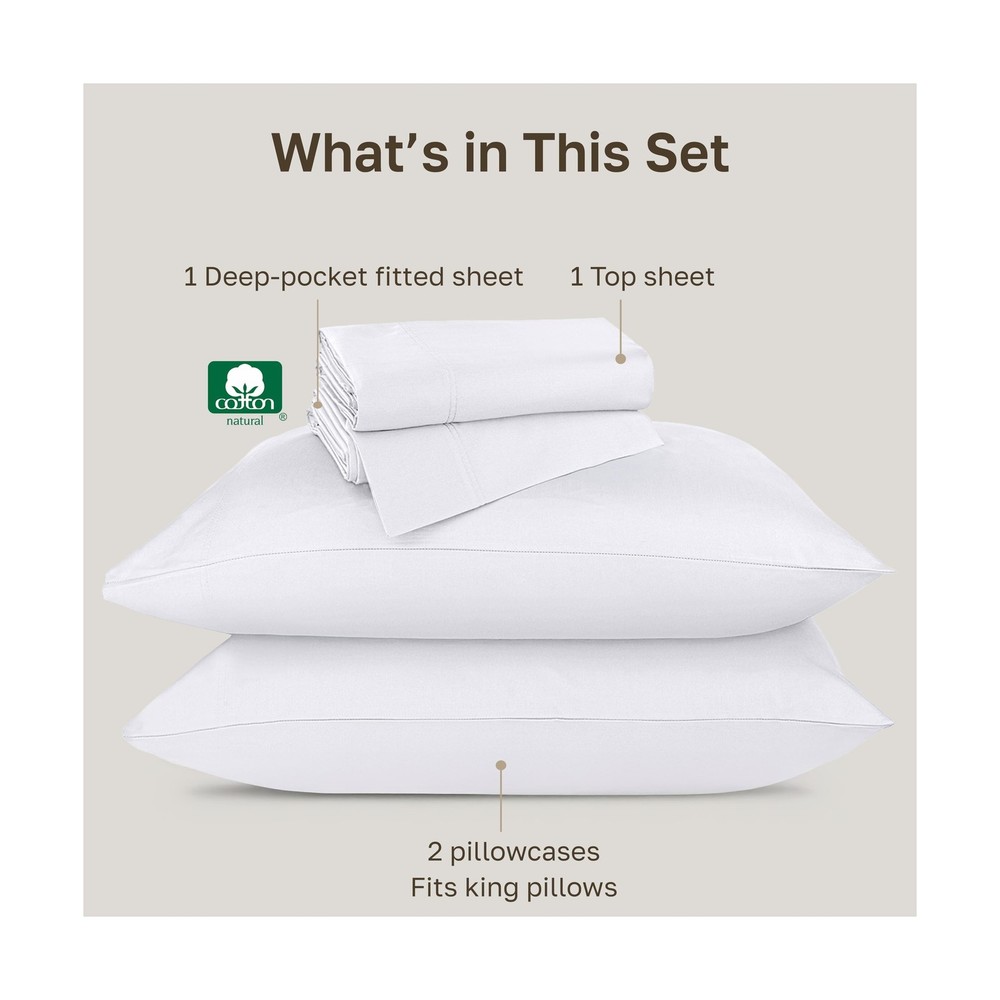 California Design Den Luxury 800 Thread Count King Size Sheets Set - 100% Cot...