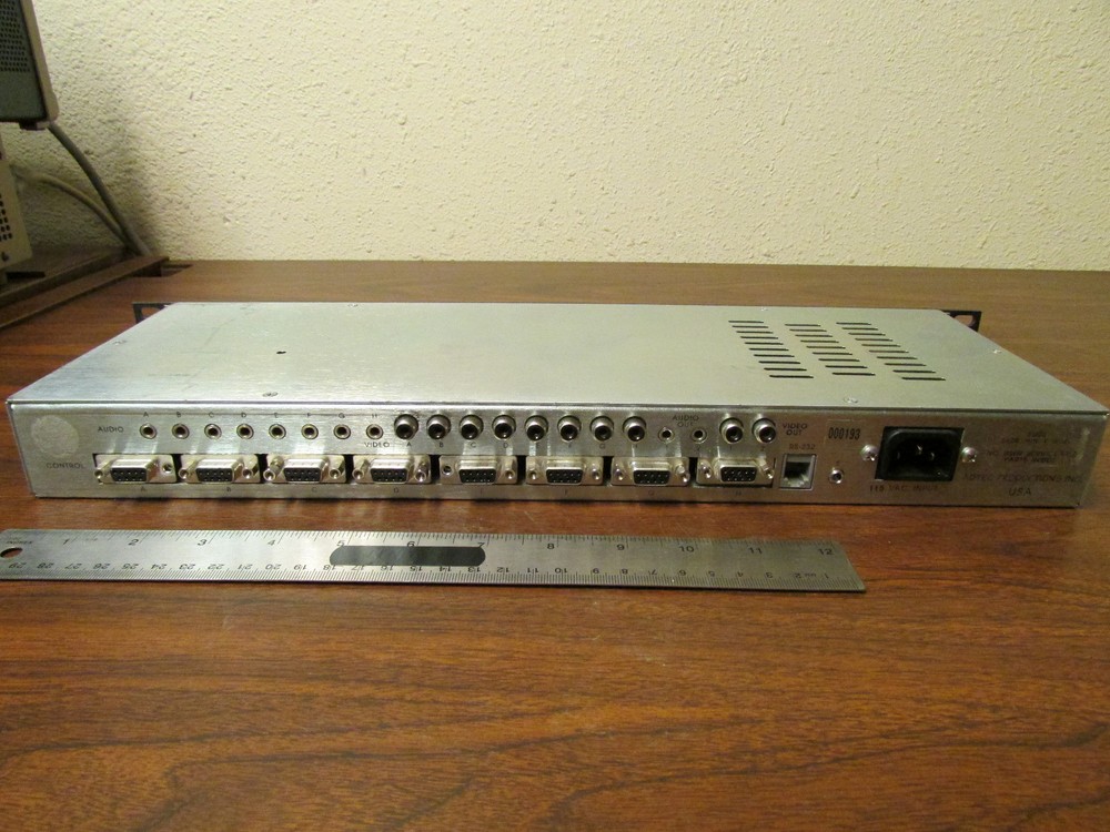Adtec Lite-Ning 8-Device Broadcast Controller Video Rack-Mount Made In USA