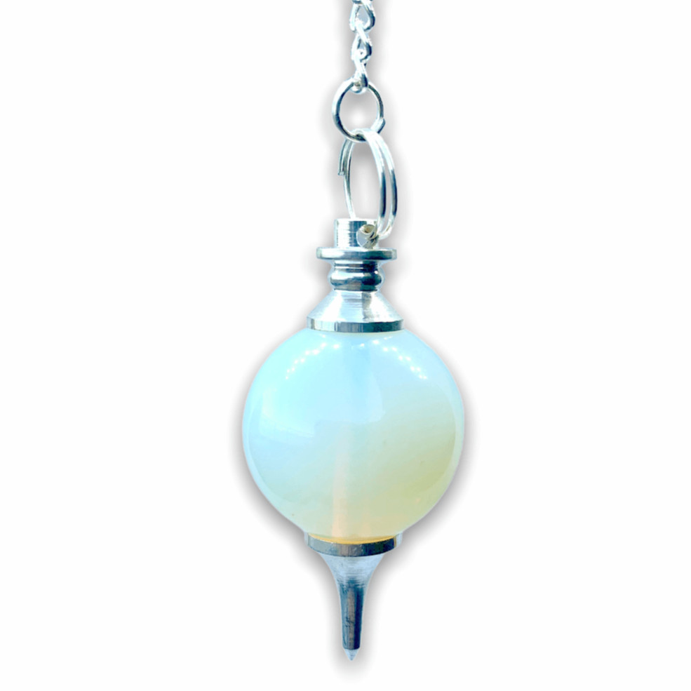 Opalite Stone Sphere Pendulum