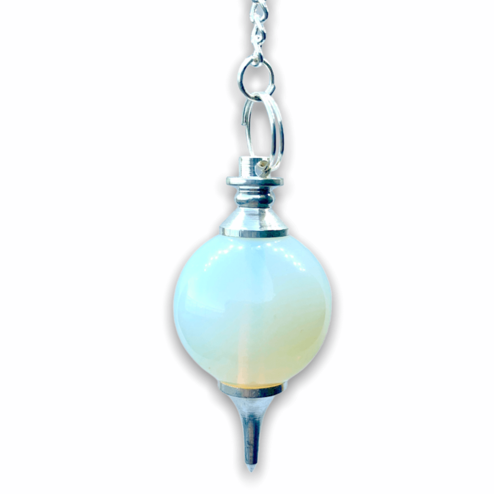 Opalite Stone Sphere Pendulum
