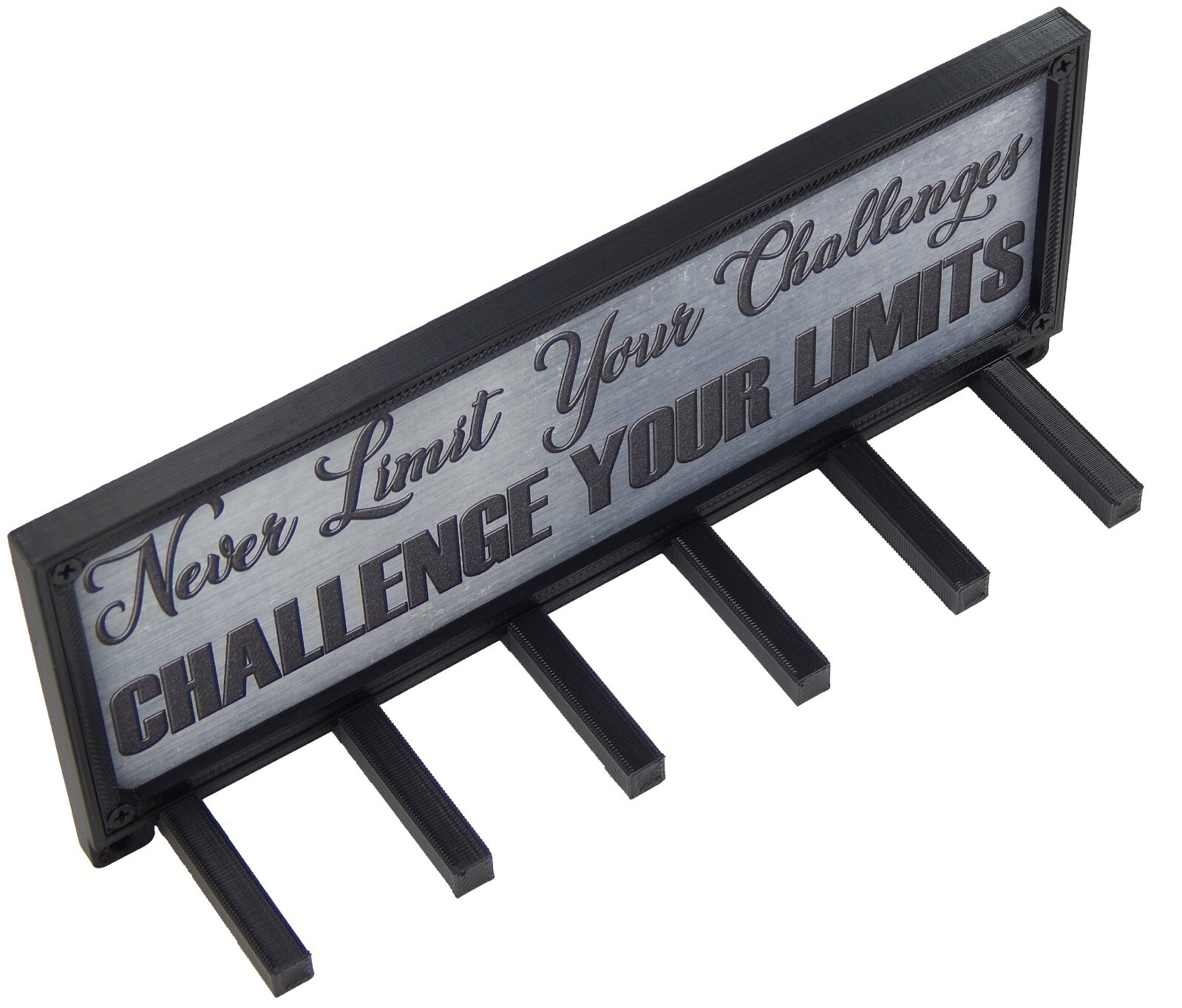 Challenge Your Limits Sports Race Medal Display Rack Holder Hanger Organizer