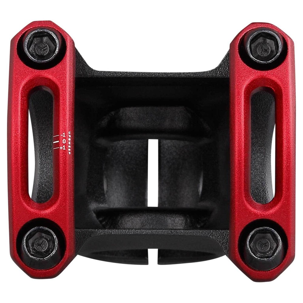 SPANK SPLIT Stem 43mm 31.8mm Red Aluminum | Highly Weight-Optimized Single Crown