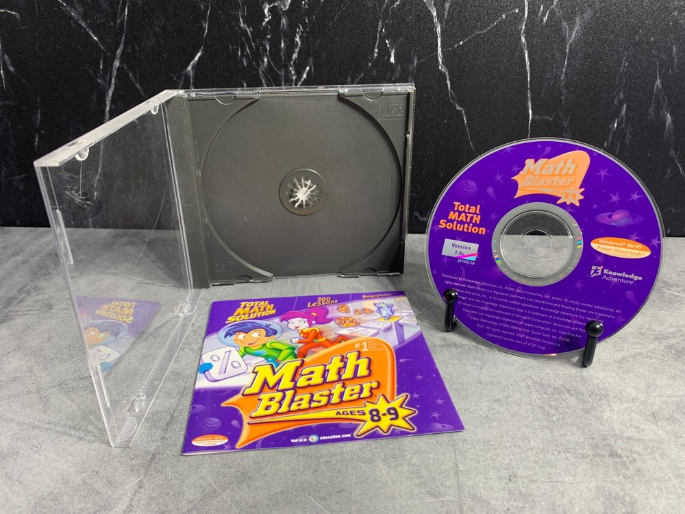 Math Blaster: Total Math Solution - 300 Lessons - Ages 8 To 9 - Smartpoints 2000