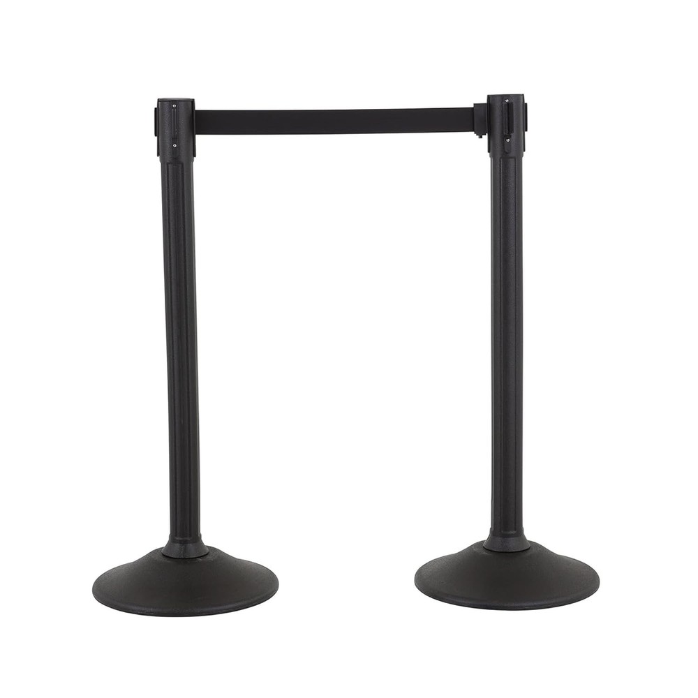 High Density Polyethylene Stanchions with 6.5' Belts for Efficient Crowd Control