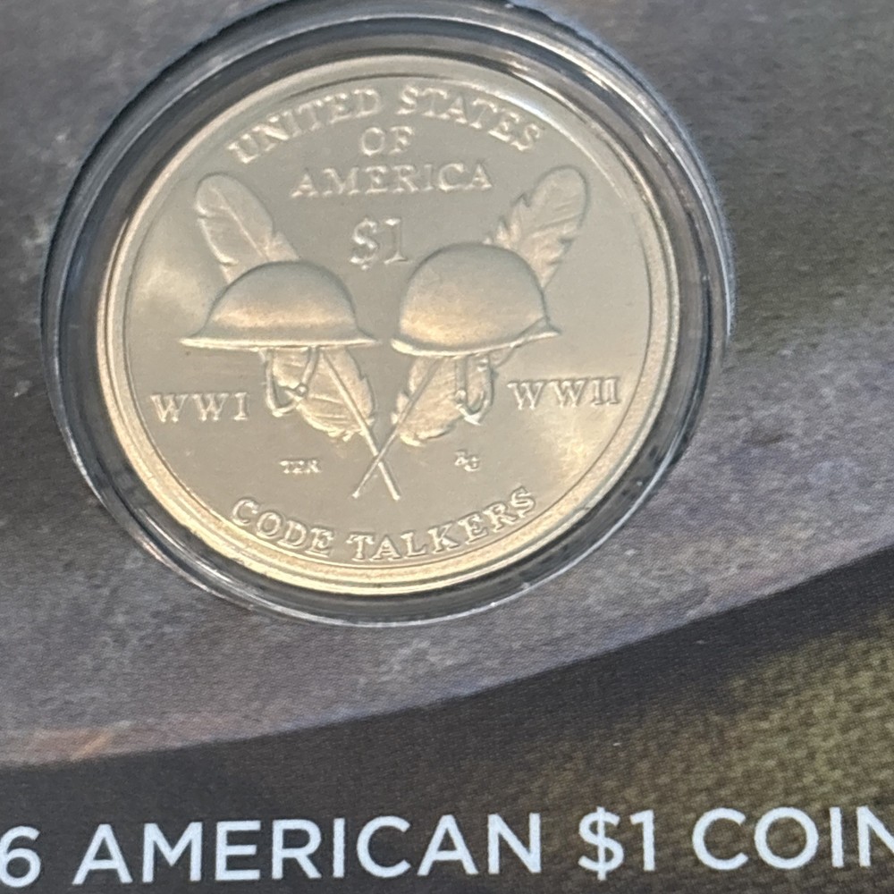 2016 US Mint Code Talkers Native American $1 Coin & Currency (LOW SERIAL) Set